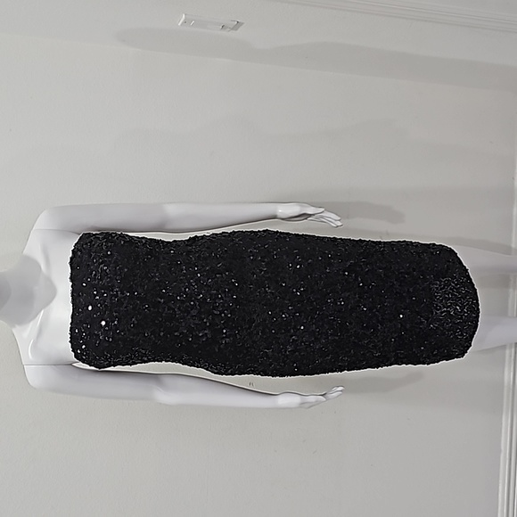 Fashion Nova Black Sequin Party dress,  Strapless Size M - Picture 2 of 9